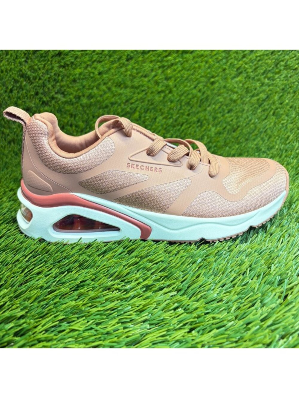 Skechers Tres-Air UNO Revolution-Airy Womens Size 6 Clay Athletic Shoes Sneakers